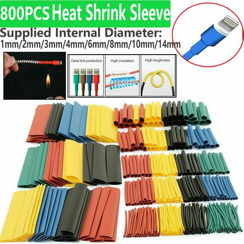 800x Schrumpfschlauch Schlauch Set Auto Elektro sortiert Kabel Wire Wrap - Bild 8 von 11