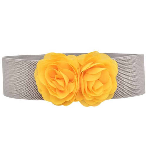 Women Ladies Stretchy Belt Flower Vintage Elastic Wide Waist Dresses Skirt Belt. - Picture 50 of 54