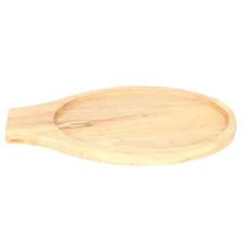Thunder Group WDFJ001 3/4" Thick Stackable Oval Wood Fajita Skillet Underliner