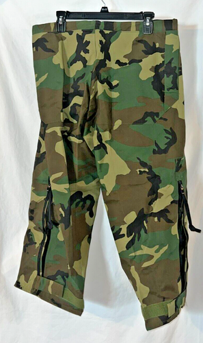 Military Trousers Cold Weather Woodland Camouflage Medium X-Short Goretex - Picture 5 of 6