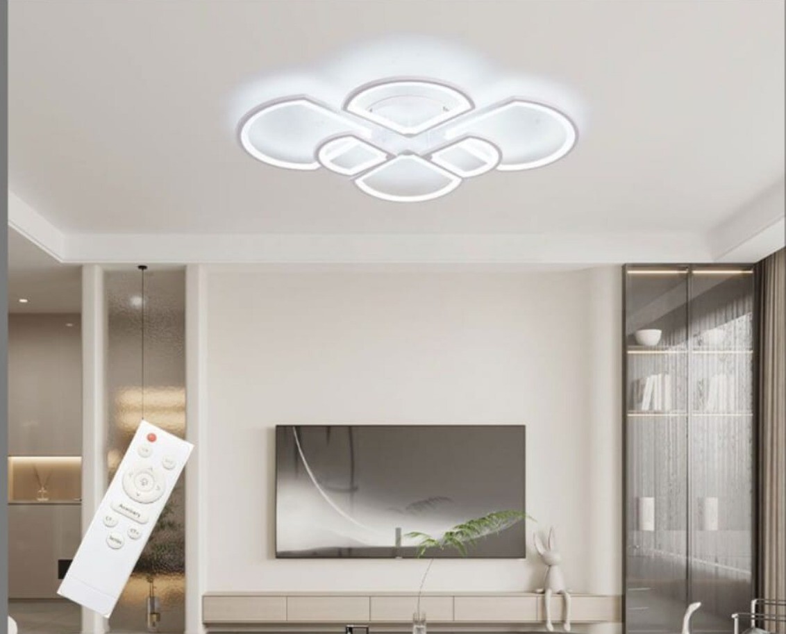 Lampada Soffitto LED 160W Dimmerabile: Design Tripla Luce Moderno