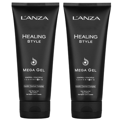 2 PACK  Lanza Healing Style Mega Gel 200ml / 6.8oz