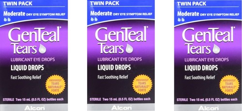 GenTeal Tears Moderate Eye Drops 0.5oz(3 Pack)