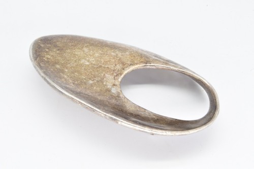 Vintage Signed P STER Sterling Silver Large Modernist Pin 2.18"x1.4" *26 Grams* - Picture 4 of 5