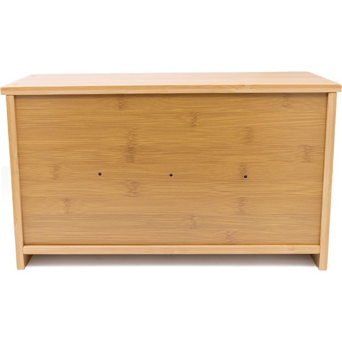Natural Bamboo Wood Bread Bin Counter Top Storage Boxes With Acrylic Window Lids - Picture 12 of 89