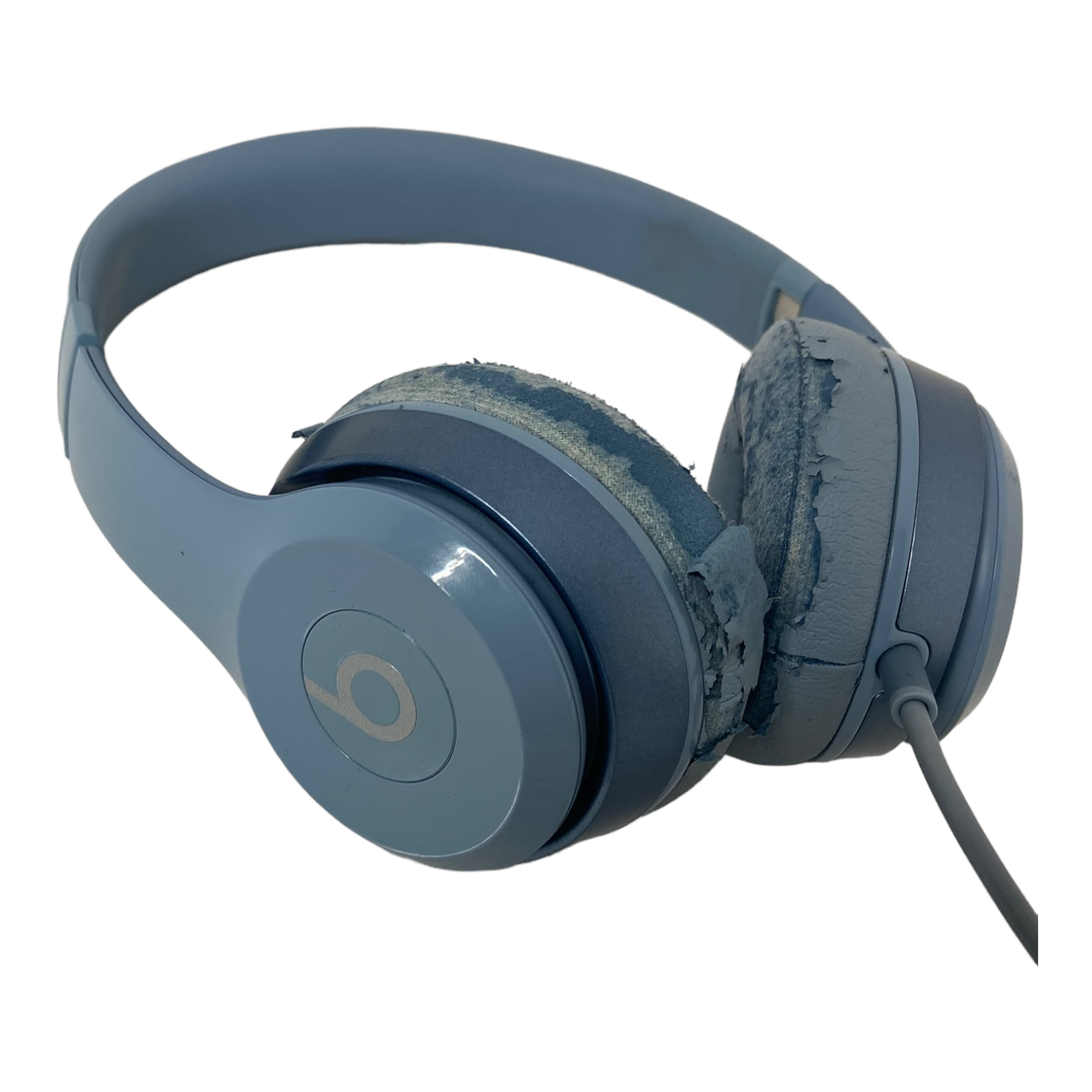 🥝 Beats Solo Wired Ear Headphones Light Gray/Blue WORKS - C5B eBay