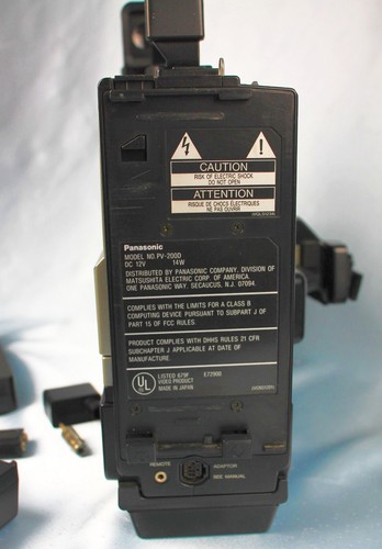 Panasonic OmniMovie Model PV-200D VHS Camcorder Outfit ~ Parts, Repair or Use? - Picture 11 of 11