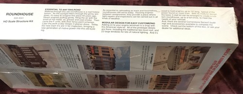 Walthers Cornerstone HO Scale Building/Structure Kit Three Stall Roundhouse - Picture 4 of 8