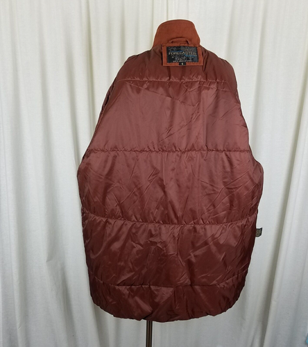 Forecaster Quilted Insulated Long Jacket Anorak Winter Parka Coat Womens S Rust - Picture 6 of 10