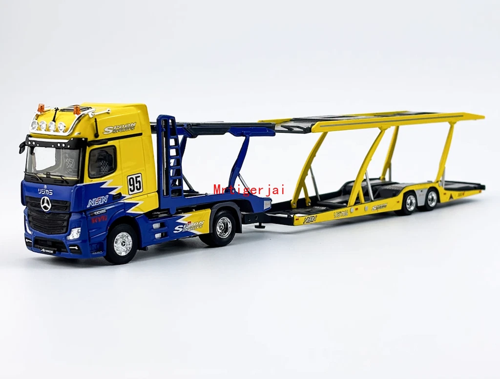 35R-001 GCD 1/64 ACTROS GIGASPACE 6×2 GCD 1:64 Actros Gigaspace Scalable Trailer Truck Model Diecast