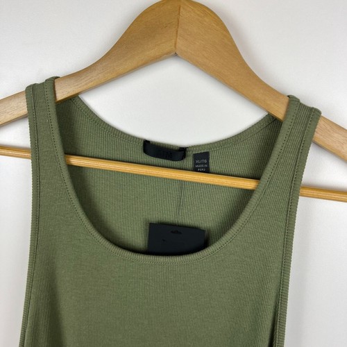 NWT ATM Anthony Thomas Melillo Rib Tank in Agave Green Sz XL | Casual Soft Comfy - Picture 8 of 13