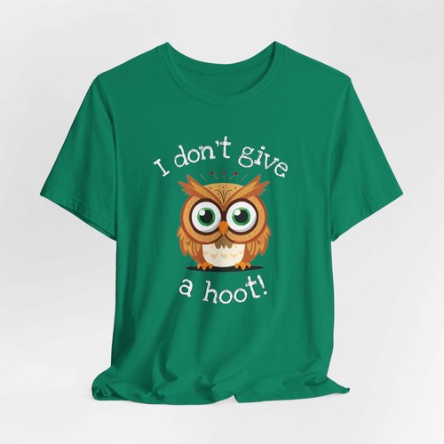 I Don't Give a Hoot Owl Shirt - Short Sleeve Tee - Picture 64 of 100