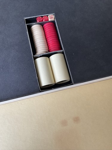 VTG Backgammon Selchow & Righter 1975 Board Game Wooden Pieces - Picture 6 of 12