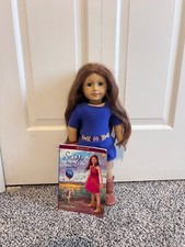 American Girl Saige 13 inch Doll with Paperback Book