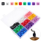 450pcs Colored Round Clothing Hanger Size Ring Size Buckle Garment Size Markers
