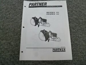 2002 Partner K650 K700 Active III Cut-Off Concrete Saw Parts Catalog