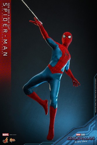 Hot Toys Spider-Man Nuevo Traje Rojo y Azul Escala 1:6 Figura Tom Holland MMS679 - Imagen 11 de 16