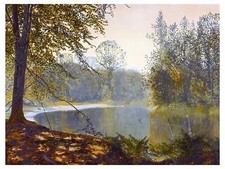 Lake ROUNDHAY Park River Tile Mural Kitchen Bathroom Backsplash Marble Ceramic