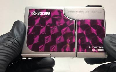 ⏯ Rare![Near MINT in BOX] Kyocera Finecam SL400R Pink 4.0MP