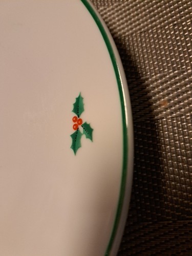 Árbol de Navidad de 8" de fiesta con plato de peluche hecho en JAPÓN - Imagen 7 de 10