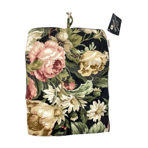 VTG Samsonite Floral Fabric Jewelry Organizer Foldable Travel Bag NOS Zippers - Picture 5 of 5