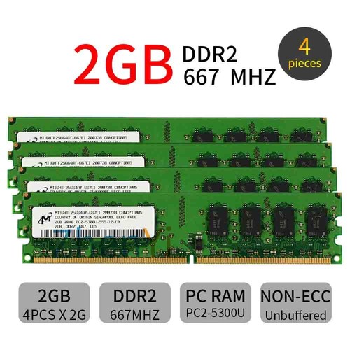 16GB 8GB 4GB 2GB PC2 5300U DDR2 667Mhz 1.8V DIMM For Micron Desktop Memory LOT - Picture 14 of 18