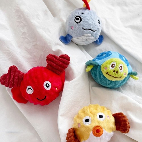 Bite Resistant Pet Plush Sound Balls Dog Chew Toys for Small Large Dogs - Picture 8 of 12