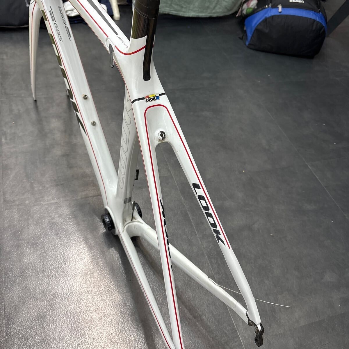 中古 2011 LOOK695 フレームセット Mサイズ コフィディスカラー LOOK 695 2011 Carbon Road Bike Frame Set XS Free Shipping