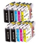 10PK XL Zamienny zestaw atramentów pasuje do Brother LC203 MFC-J5620DW MFC-J480DW MFC-J485DW