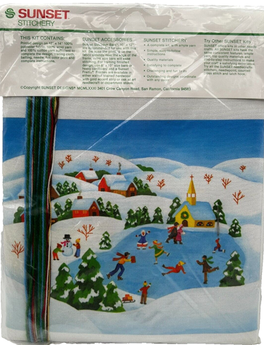 Christmas Morn Cross Stitch Kit Sunset Stitchery Designed by Linda Gillum - Picture 2 of 5