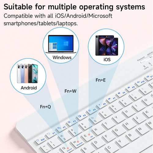 Keyboard With Touchpad Case Cover For iPad 6/7/8/9/10/11th Gen Air 4 5 6 Pro 11 - Picture 20 of 51