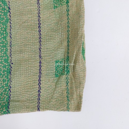 Vintage Handmade Quilted fine sttiched Handbag indian sttiched bag - Picture 2 of 4