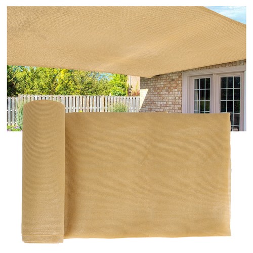95%UV Block Sun Shade Cloth Fabric Roll Garden Patio Cover Privacy Screen Yellow