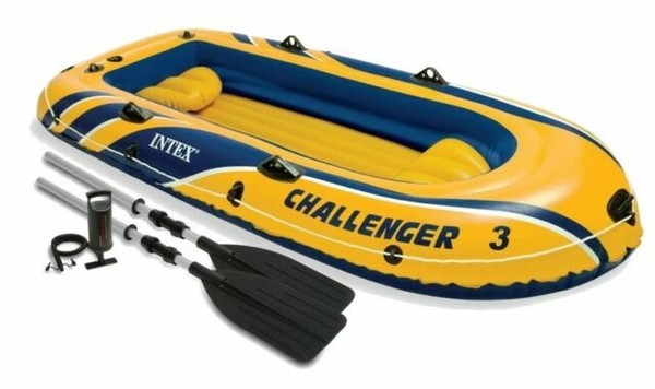 Quality Challenger 3 Set Inflatable Boat with Oars and Pump 68370NP