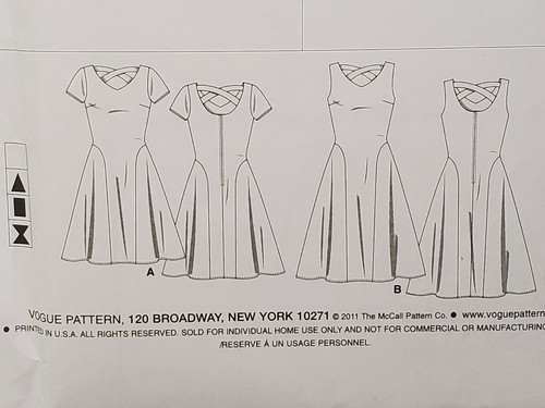 Vogue 8726 Misses' Fit & Flare Dress Sewing Pattern Knee Plus Size 18-24 Uncut - Picture 6 of 8