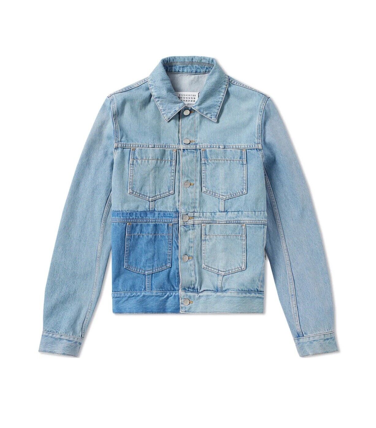 Padded Denim Jacket in Blue - MM 6 Maison Margiela