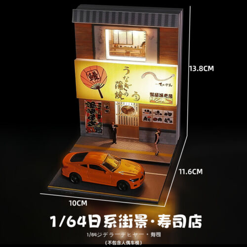 Diorama 1/64 Scale Car Garage Model City Store Parking Lot Scene Display Model - Picture 28 of 28
