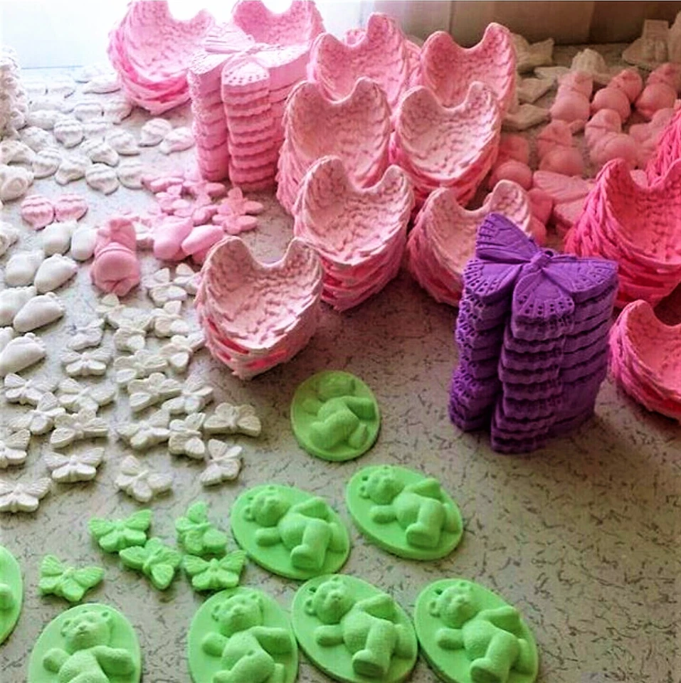 Moule Silicone Ailes 7cm pour Plâtre Résine Polyester Savon Cire Ciment - Photo 4/4