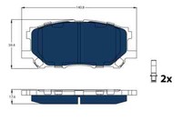 TRW BremsbeläGe Bremsbelegsatz Vorne Passend FüR Lexus RX