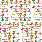 PERSONALISED ELF HAPPY MERRY CHRISTMAS NAME GIFT WRAPPING PAPER KIDS ADULTS