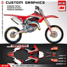 Custom Dirt Bike Graphics Motocross Decal Kit for CR 85 2003-2013 CR85 Stickers