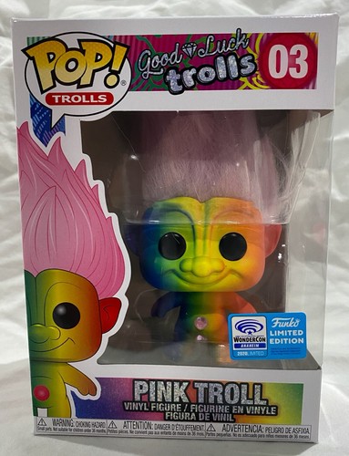 WonderCon 2020 ¡Pop exclusivo!: Trolls - Good Luck Trolls ROSA Hair Trolls #03 - Imagen 4 de 10
