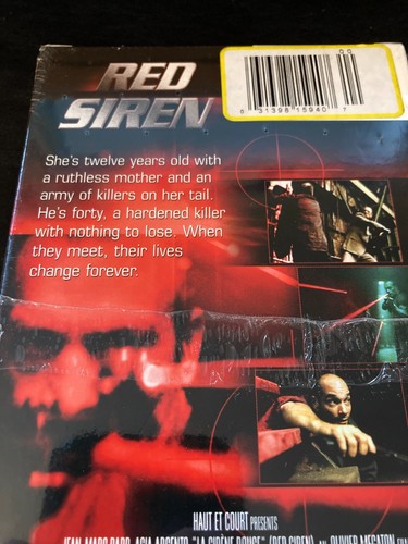 Red Siren (VHS, 2004) - Jean-Marc Barr, Asia Argento - RARE Unopened VHS Copy - Picture 3 of 5