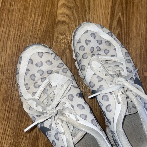 Nike Free 5.0 V4 Running Shoes White/ Gray Cheetah Print Womens Size 9 - Picture 15 of 23