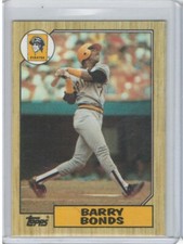 1987 Topps 320  Barry Bonds Pittsburgh Pirates  RC