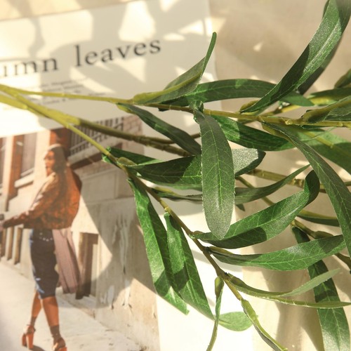 4pcs Faux Greenery Branches Stems Fake Olive Branches Artificial Plants for V... - Picture 4 of 7