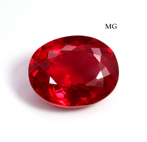 Rubis Vert-violet Non Chauffé Dans De La Zoïsite - Cabochon Ovale 21,93 Ct - Pierre Naturelle D'Afrique