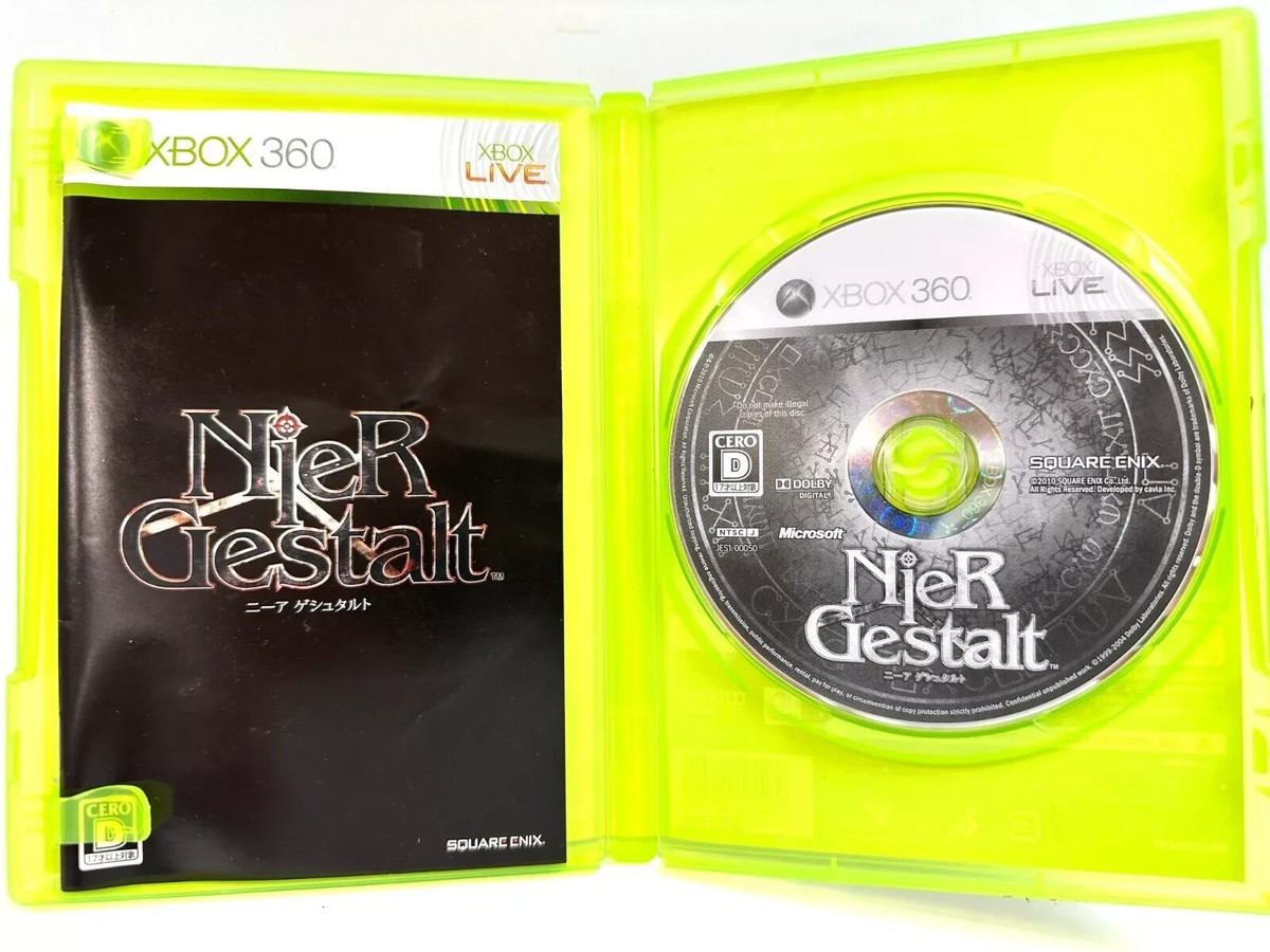 NieR Gestalt Xbox 360 Japan Ver Tested Rare Square Enix