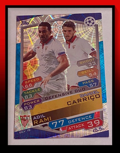 16-17 Topps Match Attax Champions League - Defence/MidField/Forward Duos - Picture 23 of 58