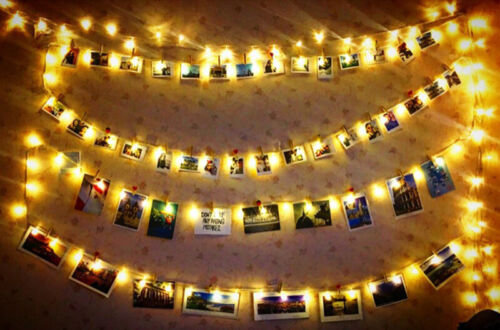 10 - 30 USB / Battery LED Photo Clip Peg String Fairy Lights Home Party Wedding - Picture 4 of 14